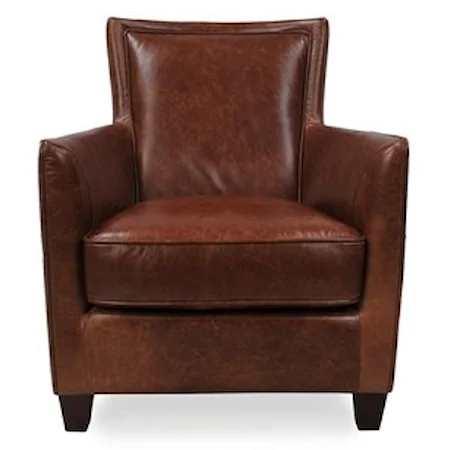 Casual Chair with Flare Tapered Arms